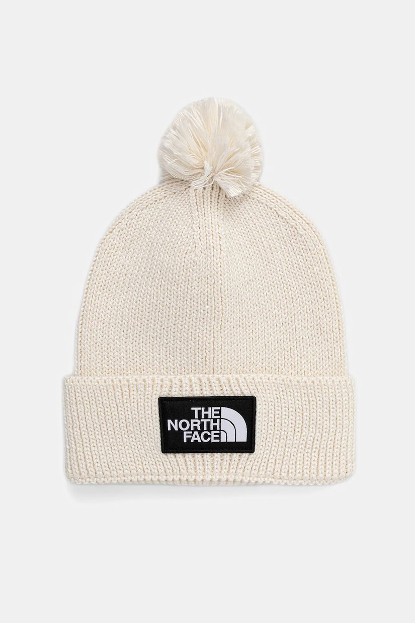 The North Face căciulă TNF Logo Box culoarea bej, NF0A8CHFQLI1