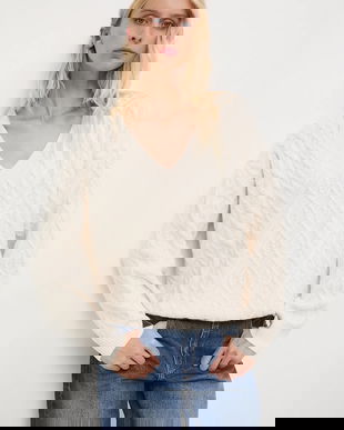 Medicine pulover culoarea bej, călduros