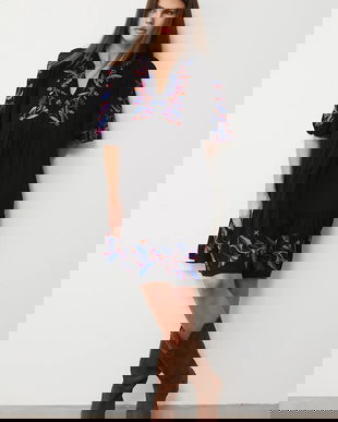 Medicine rochie culoarea negru, mini, oversize