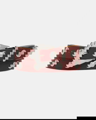 Answear.LAB curea de piele culoarea bordo