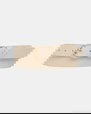 Answear.LAB curea de piele culoarea bej