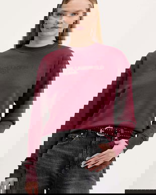 Karl Lagerfeld Jeans bluză culoarea alb, cu imprimeu, A1W20005