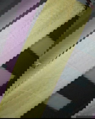 pereche perdele galbene lungi