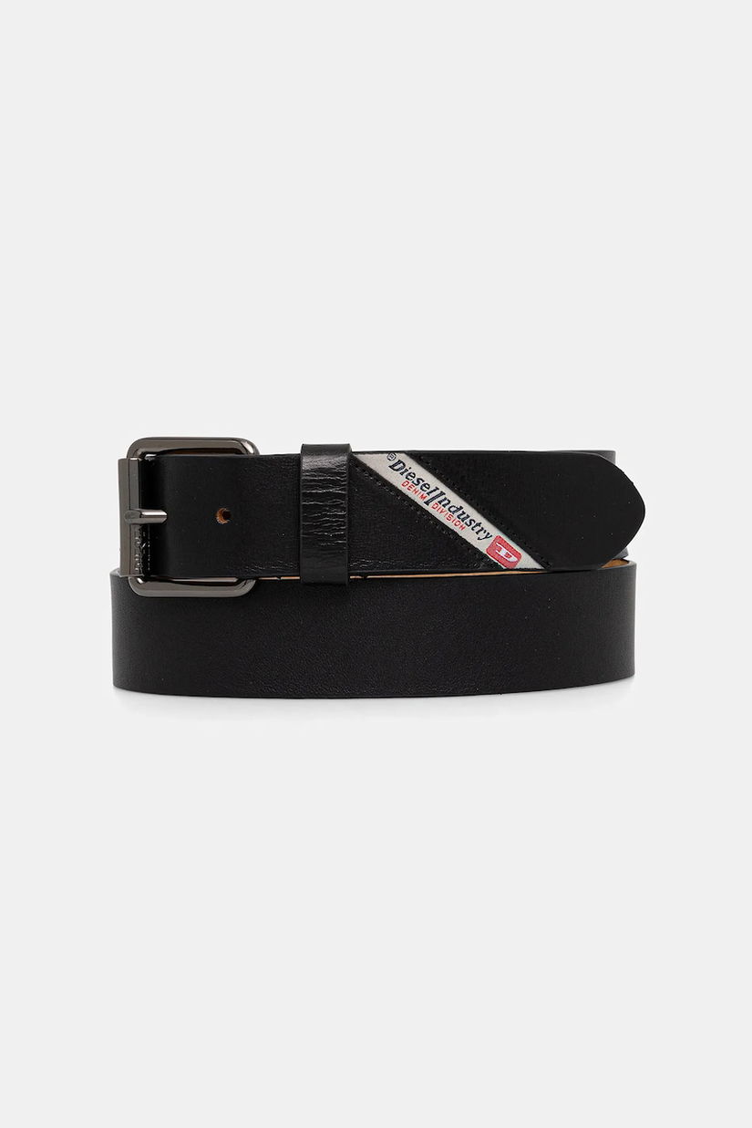 Diesel curea de piele DIESEL LOGO B-FLAG culoarea negru, X10306.PR271