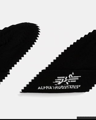 Alpha Industries căciulă culoarea negru, 168910.423