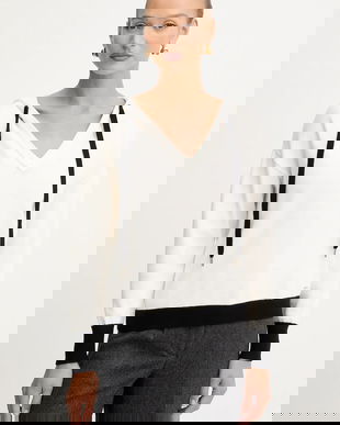 Morgan pulover culoarea bej, MARTINE