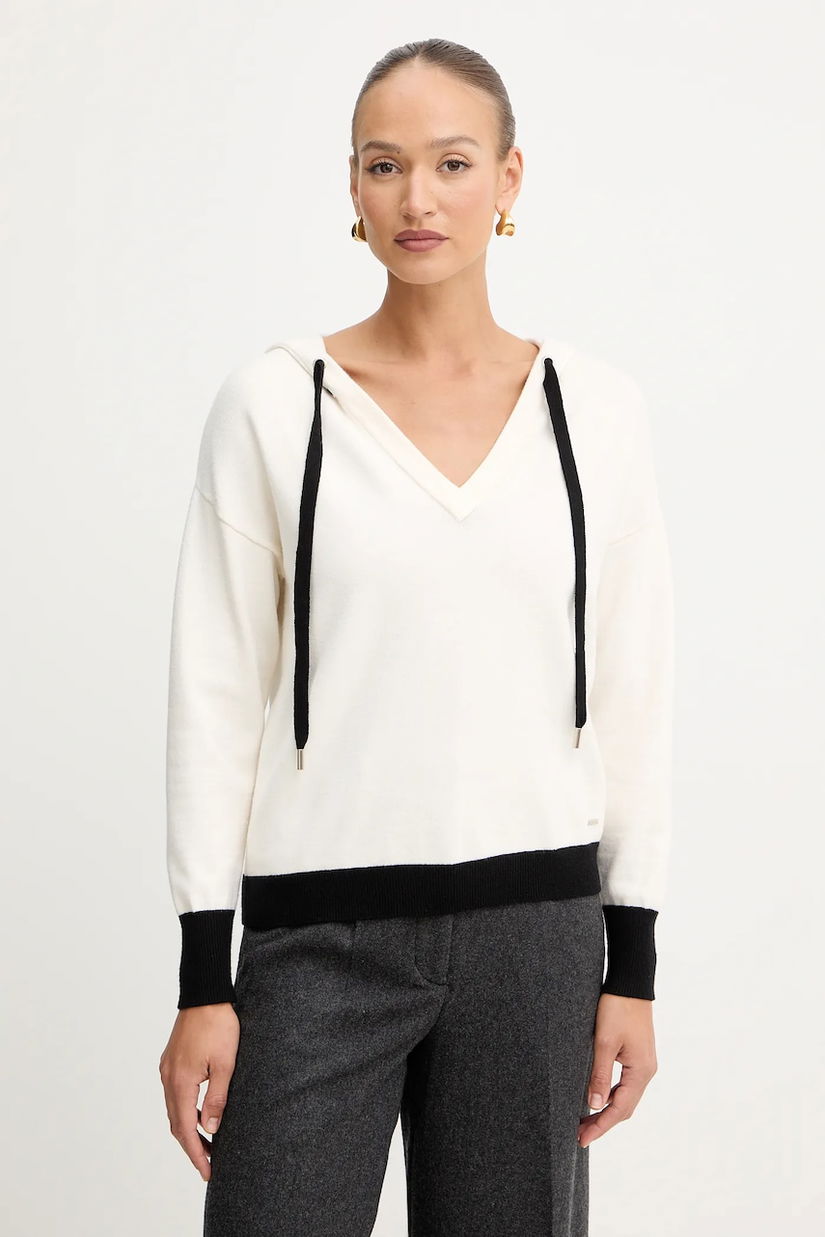 Morgan pulover culoarea bej, MARTINE
