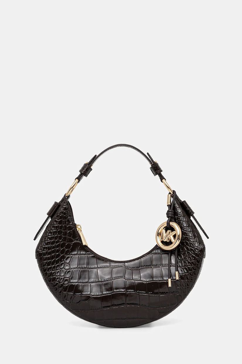 MICHAEL Michael Kors poșetă de piele culoarea maro, 30F5GQ4L6E