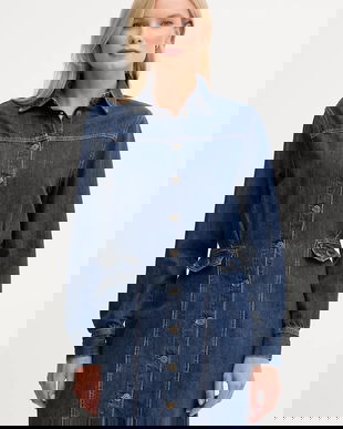 Pepe Jeans rochie jeans mini, drept, PL9537685