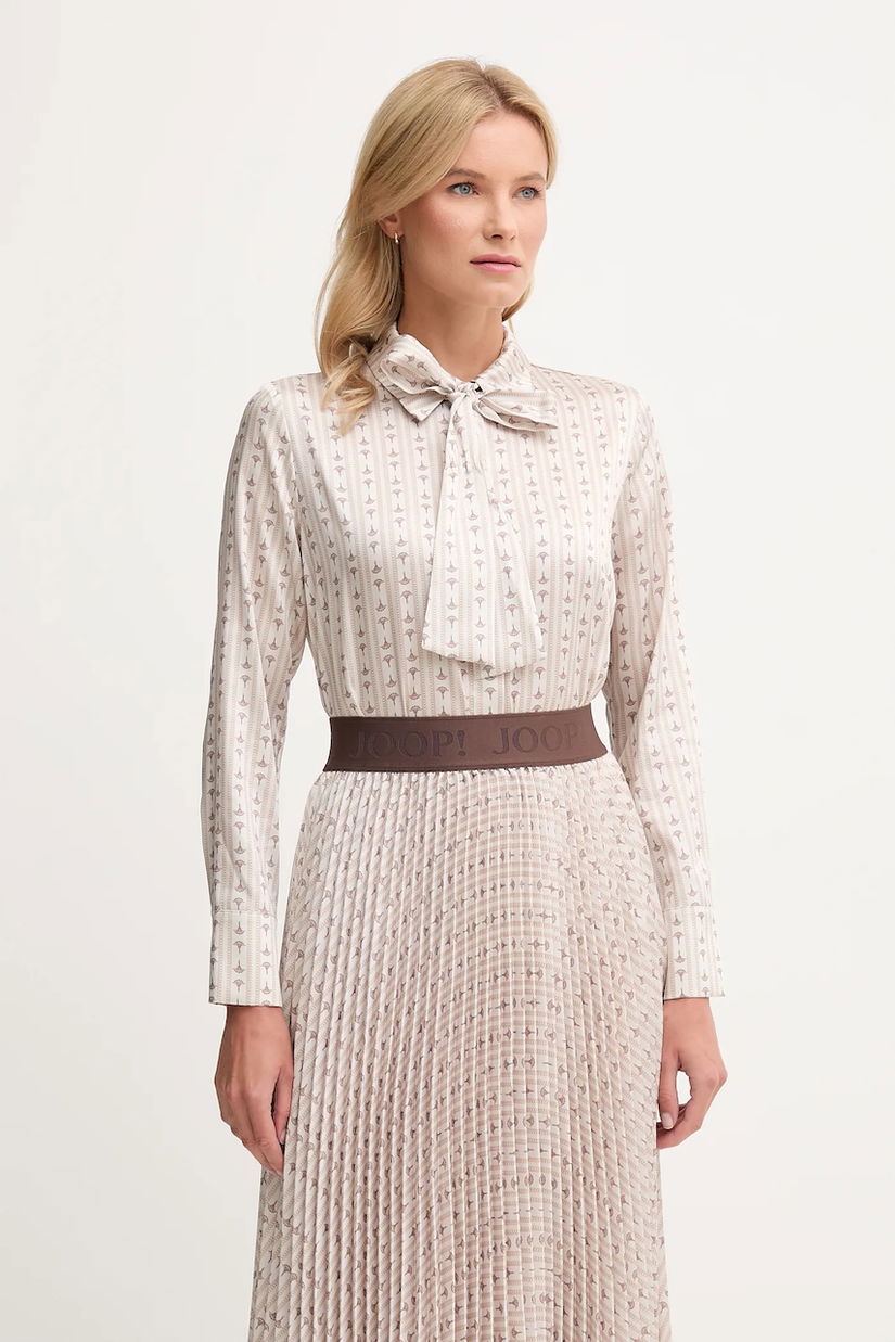 Joop! cămașă culoarea bej, cu guler clasic, regular, 30048630