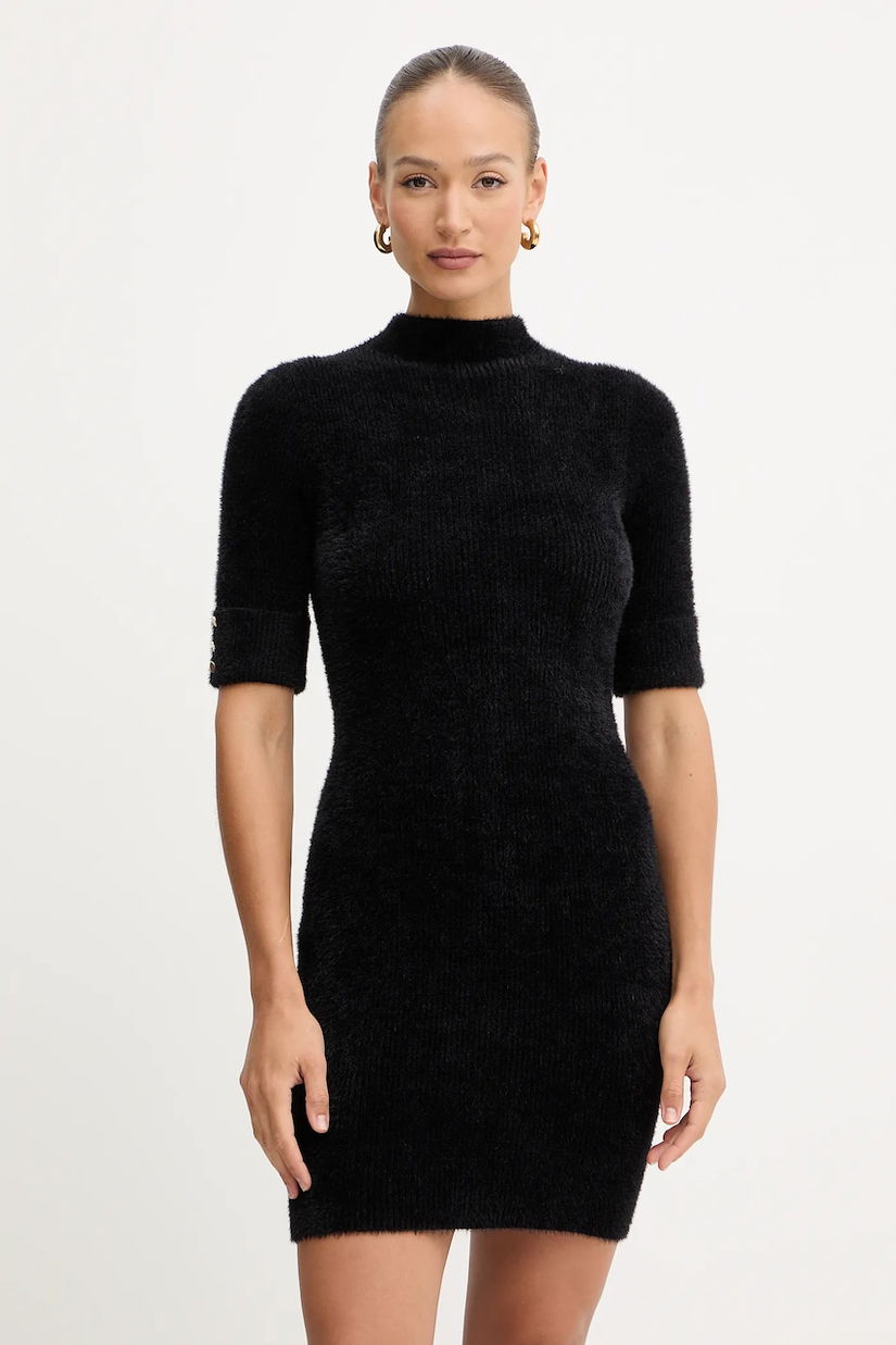 Morgan rochie RMORIK culoarea maro, mini, mulată, RMORIK