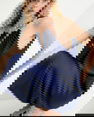 Answear.LAB rochie culoarea albastru marin, maxi, drept