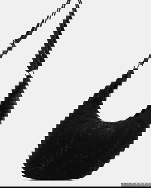 Diesel geanta de bumbac RAVE RAVE HOBO culoarea negru, X10414.P4485