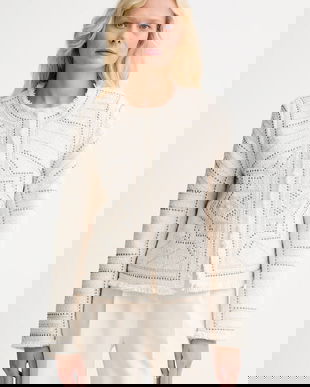 Morgan sacou culoarea bej, un singur rand de nasturi, cu model, VCLIKY