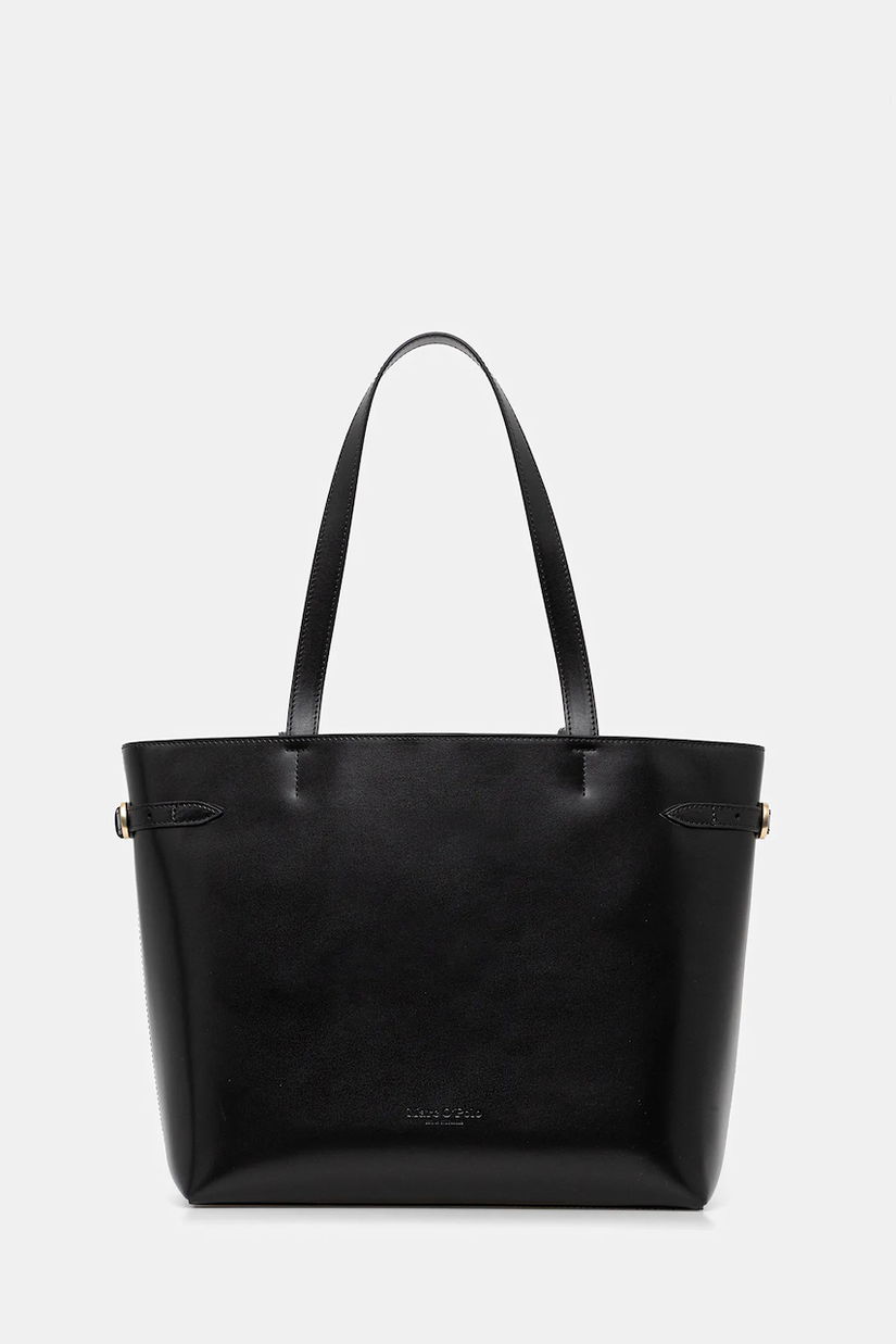 Marc O'Polo geantă de piele culoarea negru, 50912210301203