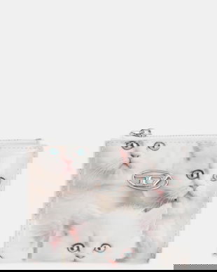 Diesel portofel PLAY PLAY BI-FOLD ZIP II culoarea bej, X10121.P6019