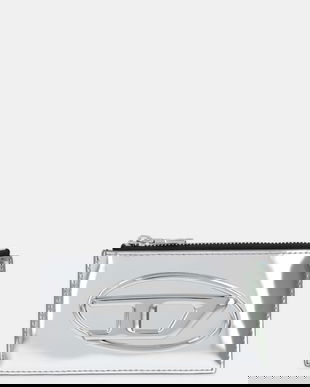 Diesel portofel de piele 1DR 1DR CARD HOLDER III culoarea argintiu, X10270.PS202