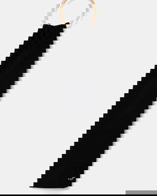 Diesel fular de lână K-ARAS culoarea negru, uni, A19691.0KCAE