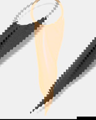 Sessun eșarfă cu lână culoarea maro, uni, 25115005