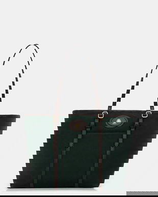 Bally poșetă culoarea verde, WAE075