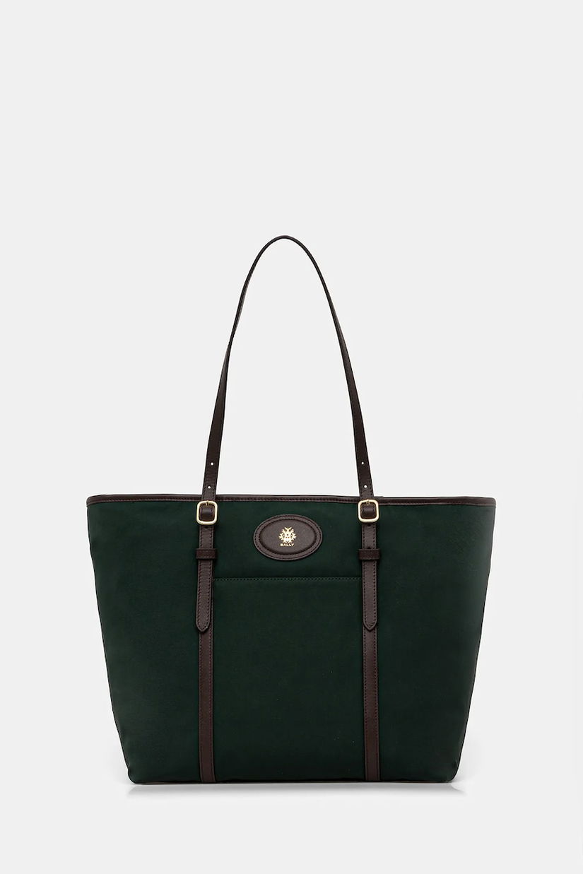 Bally poșetă culoarea verde, WAE075