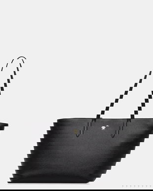 Bally geantă de piele culoarea negru, WAE07O