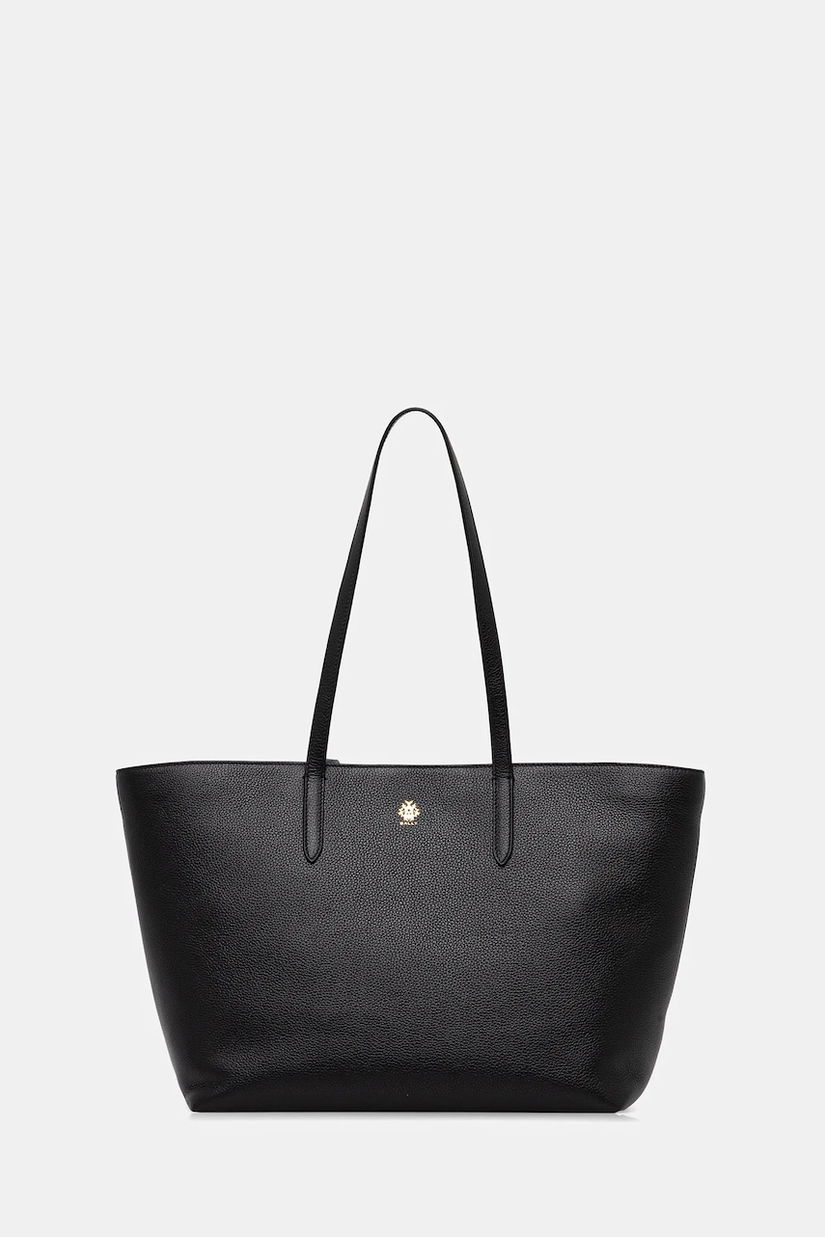 Bally geantă de piele culoarea negru, WAE07O