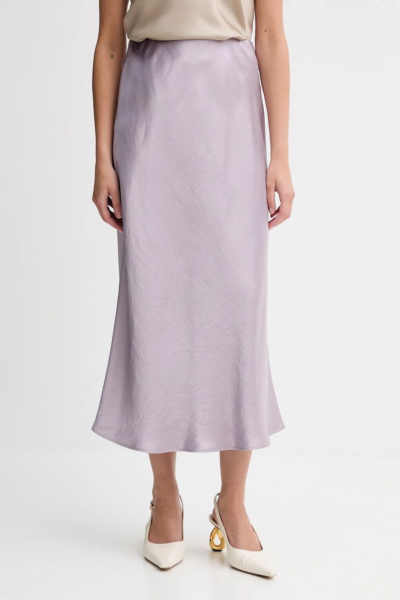 MM fustă ALESSIO culoarea violet, midi, evazati, 2526106018600