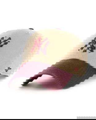 47 brand șapcă de baseball din bumbac MLB New York Yankees culoarea verde, B-NLTRG17GWS-KHA