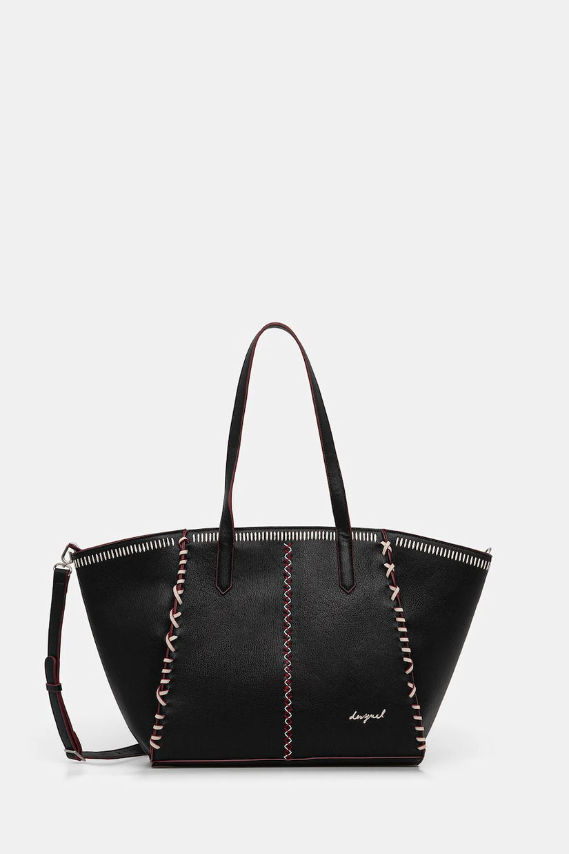 Desigual geantă MANHATTAN PESPUNTES G culoarea negru, 25WAXP95
