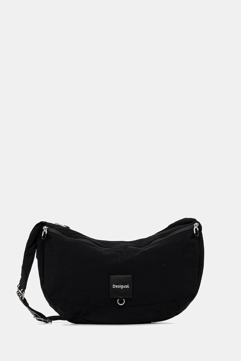 Desigual geantă TRAVELLING CANGAS culoarea negru, 25WAXY15