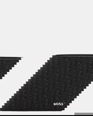 BOSS portofel de piele culoarea negru, 50548816