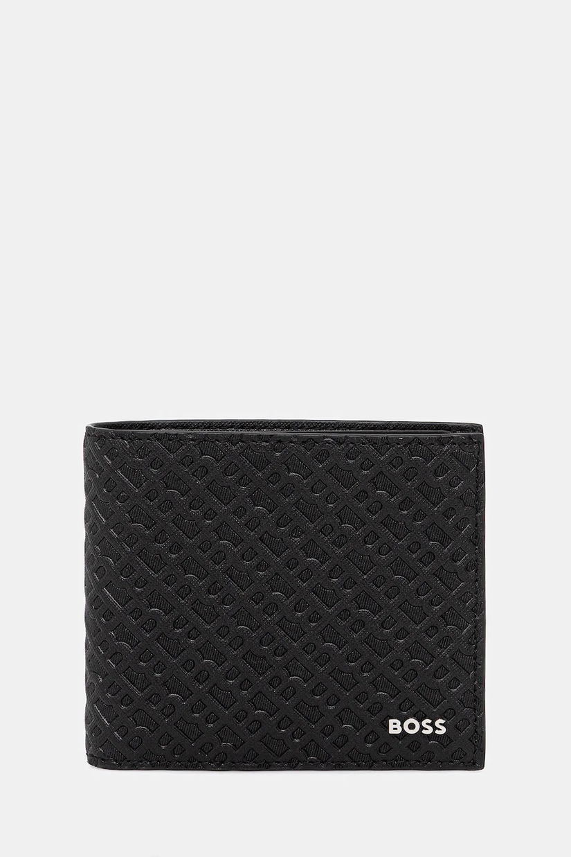 BOSS portofel de piele culoarea negru, 50548816