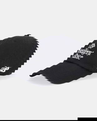 New Balance șapcă de baseball din bumbac culoarea negru, LAH51011BK