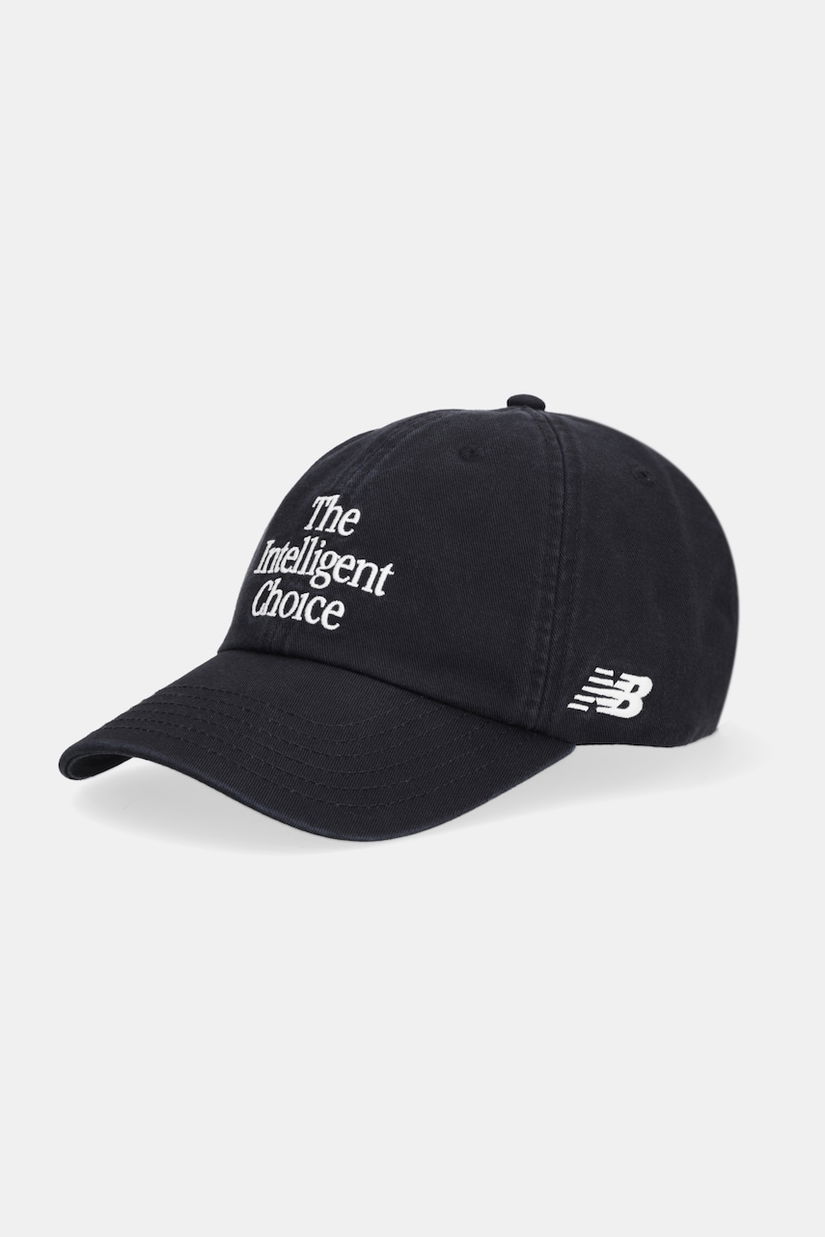 New Balance șapcă de baseball din bumbac culoarea negru, LAH51011BK