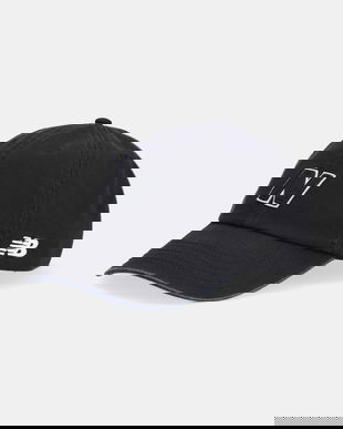 New Balance șapcă de baseball din bumbac culoarea negru, LAH51005BK
