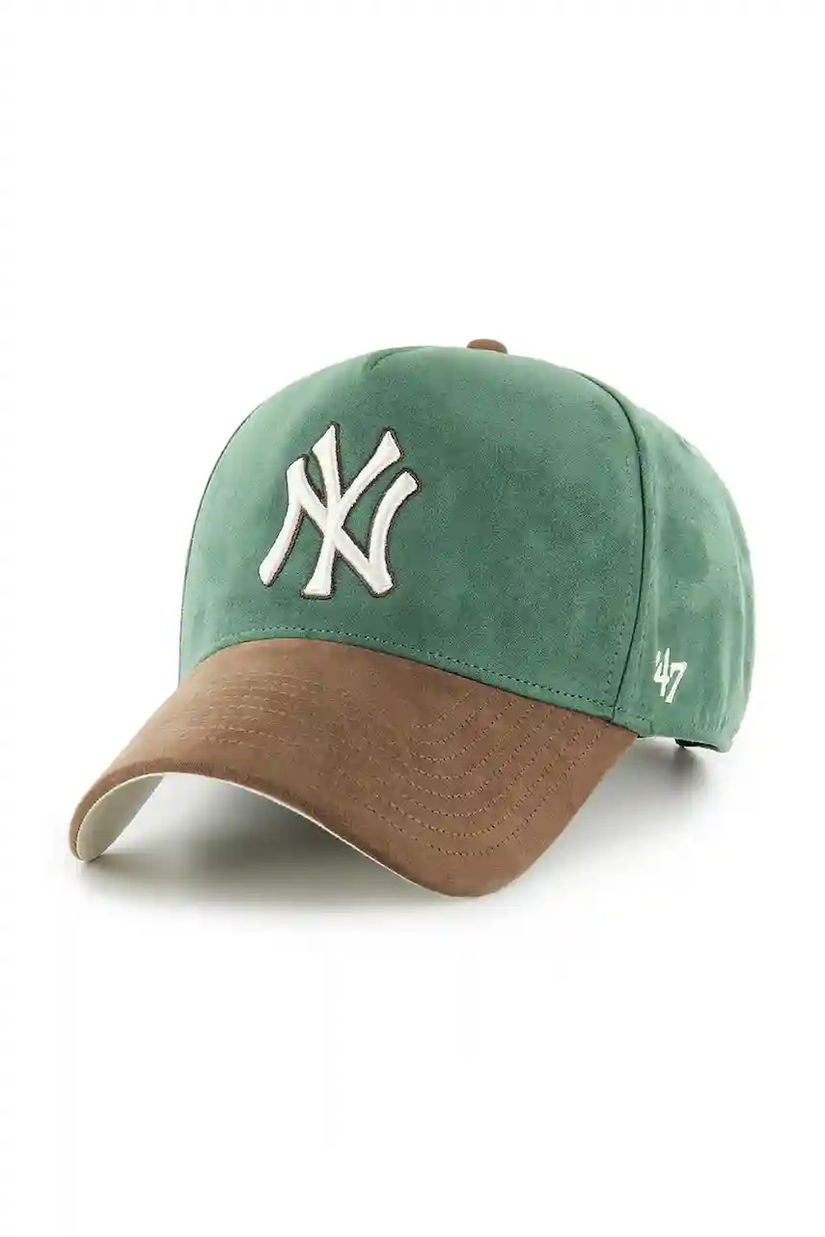 47 brand șapcă MLB New York Yankees culoarea verde, B-USMDT17USS-DG