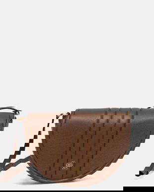 Bally geantă de piele culoarea maro, WAM04A