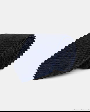 Michael Kors cravată de mătase culoarea bleumarin, MK0DT00192