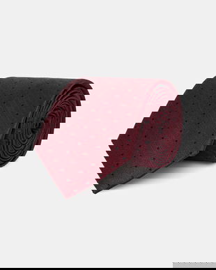 Michael Kors cravată de mătase culoarea bordo, MK0DT00190