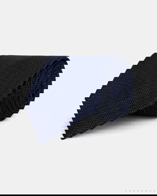 Michael Kors cravată de mătase culoarea bleumarin, MK0DT00207