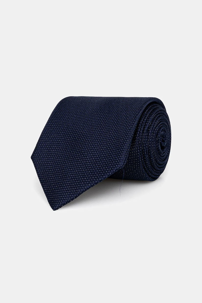 Michael Kors cravată de mătase culoarea bleumarin, MK0DT00207