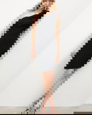 Answear.LAB rochie culoarea negru, mini, mulata