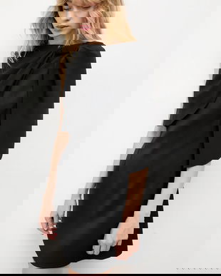 Answear.LAB rochie culoarea negru, mini, evazati