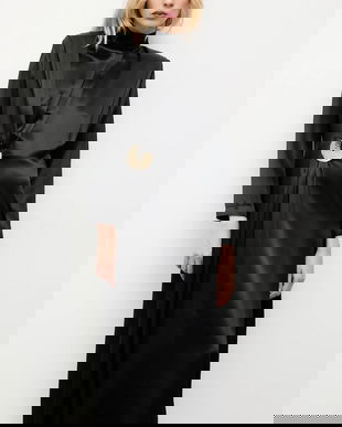 Answear.LAB rochie culoarea negru, maxi, drept