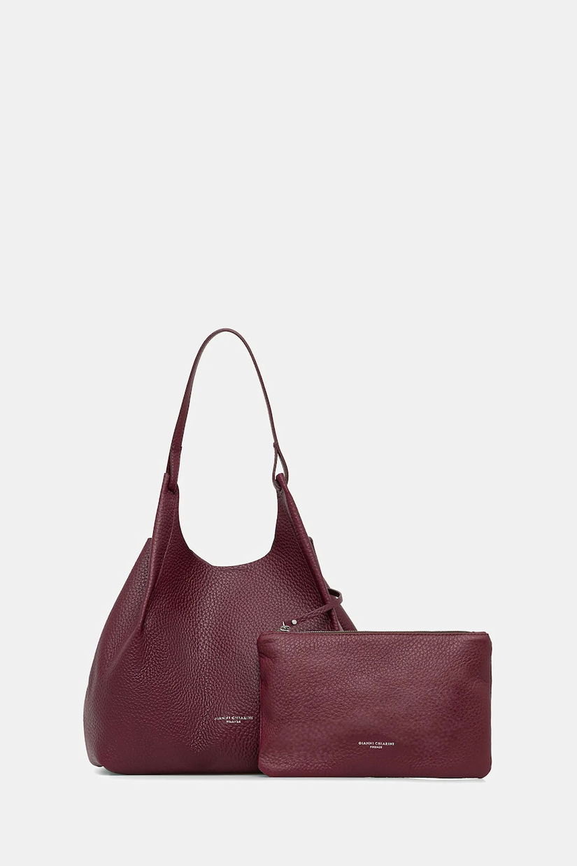 Gianni Chiarini geantă de piele DUA culoarea argintiu, BS 9720 RNGDBL