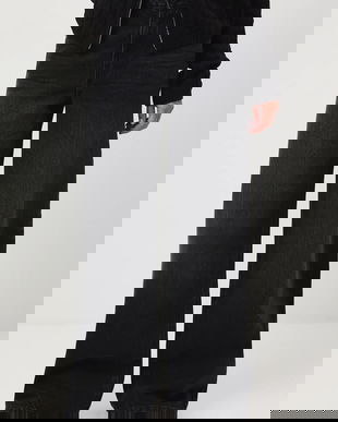 Medicine blugi din bumbac culoarea negru