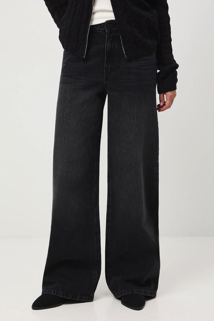 Medicine blugi din bumbac culoarea negru
