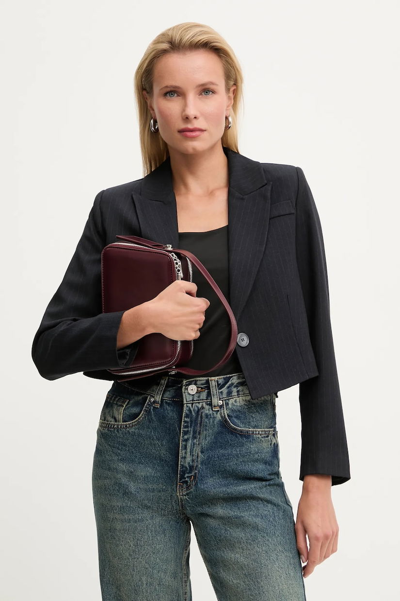 Answear.LAB sacou culoarea albastru marin, un singur rand de nasturi