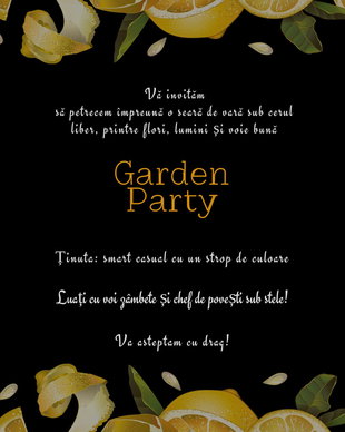 Invitatie digitala Garden Party